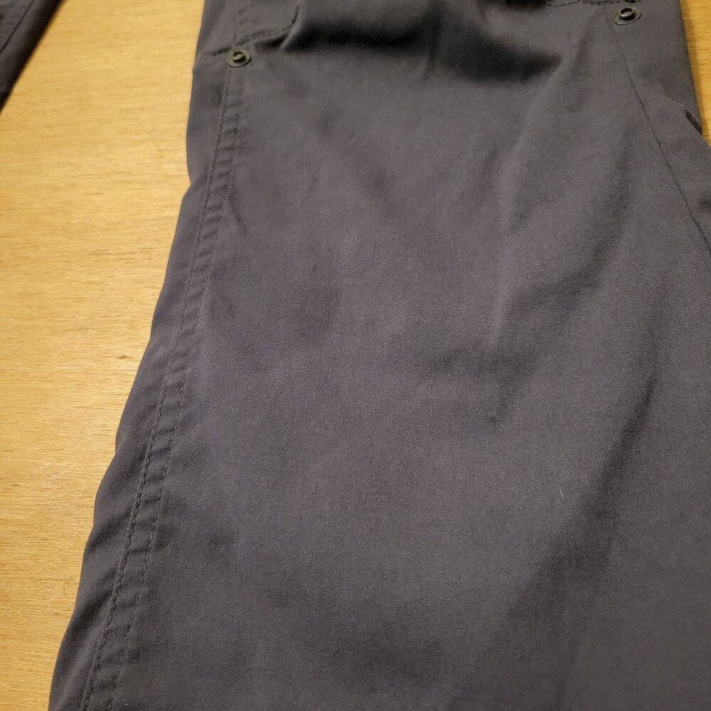 PrAna Pants Womens 10 Gray Halle Hiking Stretch Nylon Roll Up Outdoor Travel Tab - Picture 7 of 16